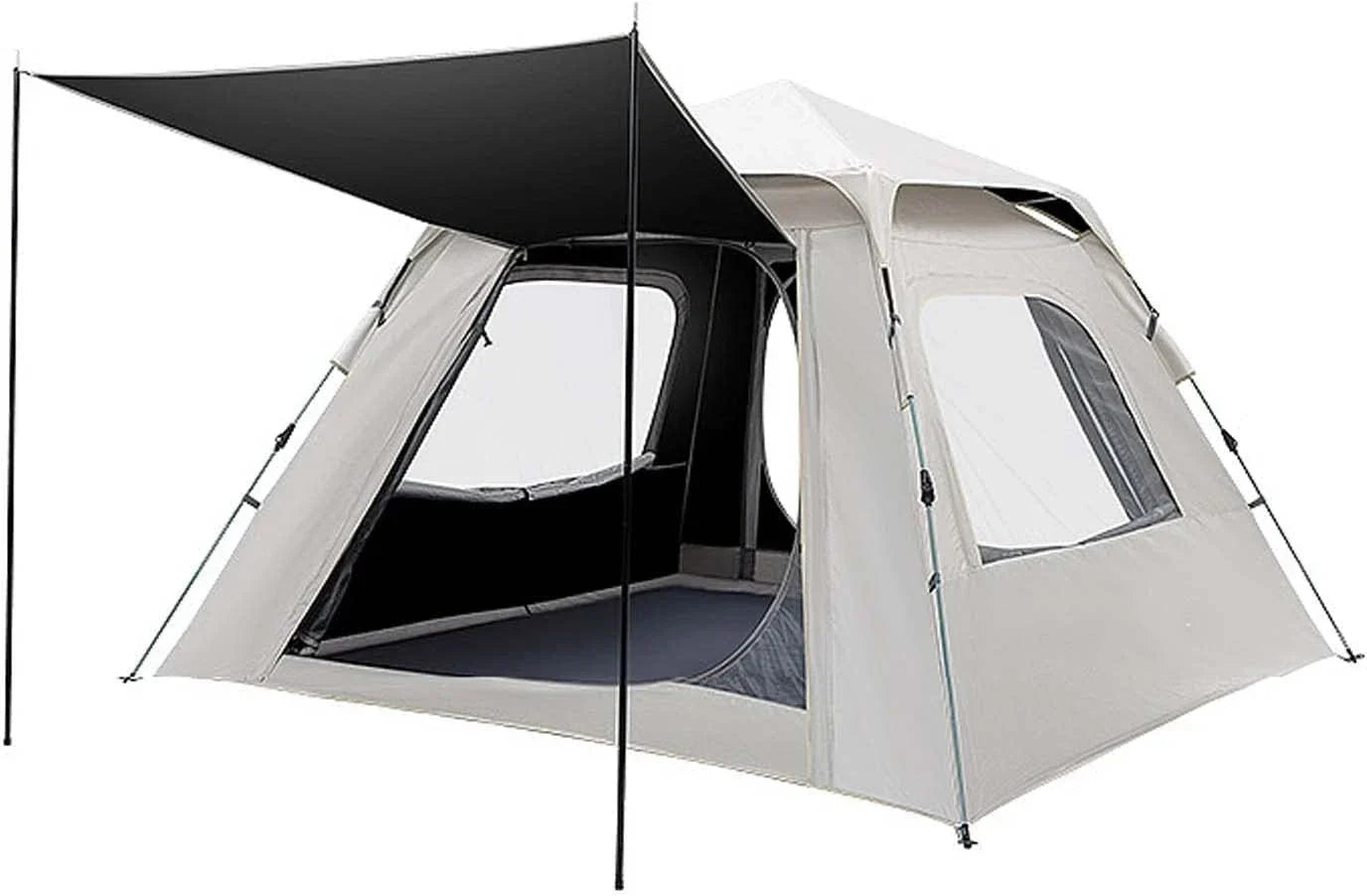 94x94x61" Pop Up Tent, Waterproof Windproof Family Camping, Hiking Cabin Tents