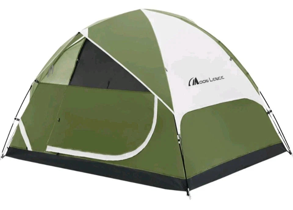 Camping Tent 2 Person Double Layer Outdoor Tent Anti UV, READ